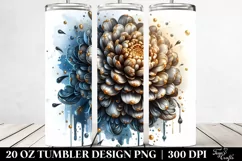 Detailed Shiny Marigold | 20 Oz Tumbler Product Image 2