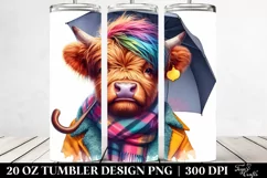 Cute Baby Highlandcow Posing 20 Oz Tumbler Product Image 2
