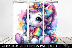 Cute Baby Unicorn Tumbler Product Image 2