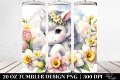 Baby Unicorn with Narcissus | 20 oz Tumbler Product Image 2