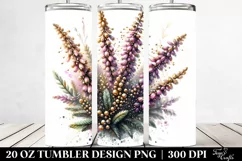 Detailed Heather with Golden Insertions | 20 Oz Tumbler Product Image 2