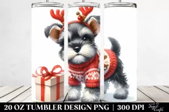 Festive Miniature Schnauzer 20 Oz Tumbler Product Image 2