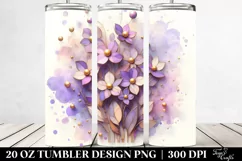 Elegant Violet Stained 20 Oz Tumbler Product Image 2
