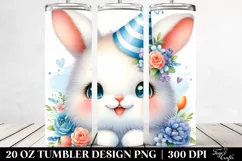 Colorful Party Hat Baby Rabbit | 20 Oz Tumbler Product Image 2