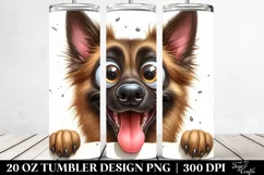 Colorful Crazy Looking Malinois | 20 Oz Tumbler Product Image 2