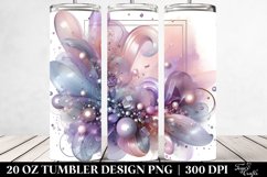 Abstract Shiny Lavender Tumbler | 20 oz Tumbler Product Image 2