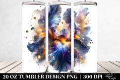 20 Oz Tumbler Sublimation | Shiny Camellia with Metallic Product Image 2