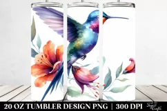 Vibrant Hummingbird | 20 oz Tumbler Product Image 2