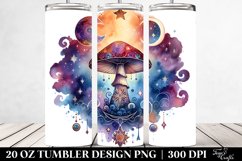 Vibrant Celestial Mushroom Sublimation Clipart Product Image 2