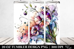 Abstract Stained Metallic Watercolor 20 oz Tumbler Product Image 2