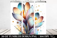 Elegant Crocus Stained 20 Oz Tumbler Product Image 2