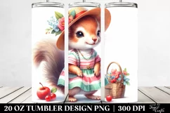 Colorful Baby Squirrel for Summer | 20 Oz Tumbler Product Image 2