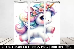 Dancing Baby Unicorn | 20 Oz Tumbler Product Image 2