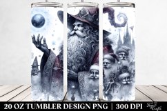 Gothic Santa Watercolor Tumbler | 20 oz Tumbler Product Image 2