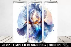 20 Oz Tumbler Sublimation | Shiny Camellia with Metallic Product Image 2