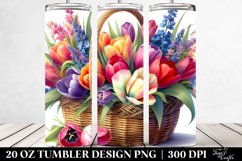 Colorful Basket Tulip | 20 Oz Tumbler Product Image 2