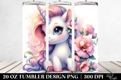 Baby Unicorn with Sweet Pea | 20 Oz Tumbler Product Image 2