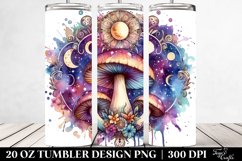 Vibrant Celestial Mushroom Sublimation Clipart Product Image 2