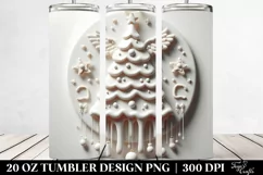 Marzipan Angel Christmas Tree, Clipart 20 Oz Tumbler Product Image 2