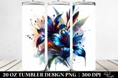 20 Oz Tumbler Sublimation | Glossy Lobelia Product Image 2