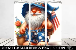 Gnome in Beach Wear | 20 oz Tumbler Product Image 2