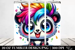 Cute Cartoon Panda | 20 Oz Tumbler Product Image 2