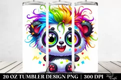 Cute Cartoon Panda | 20 Oz Tumbler Product Image 2