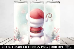 Cute Pastel Santa View 20 oz Tumbler Product Image 2