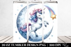 Cute Unicorn Pirouetting | 20 Oz Tumbler Product Image 2