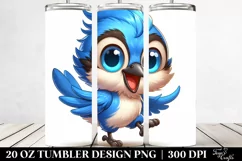 Colorful Blue Jay | 20 Oz Tumbler Product Image 2