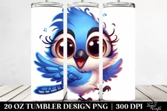 Colorful Blue Jay | 20 Oz Tumbler Product Image 2