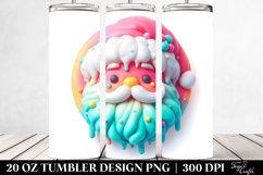 Vibrant 3D Marzipan Santa 20 oz Tumbler Product Image 2