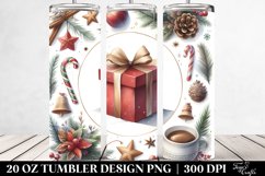 Simple Watercolor Christmas Gift | 20 oz Tumbler Product Image 2