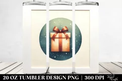 Simple Watercolor Christmas Gift | 20 oz Tumbler Product Image 2