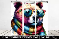 Bear Portrait Sunglasses | 20 oz Tumbler Product Image 2