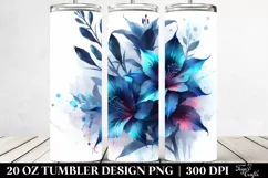 20 Oz Tumbler Sublimation | Glossy Lobelia Product Image 2