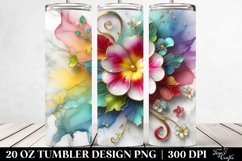 Primrose Marble Background Tumbler Product Image 2