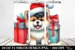 Joyful Akita 20 Oz Tumbler Product Image 2