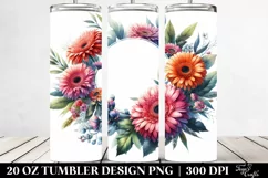 Vibrant Gerbera Frame Tumbler | 20 oz Tumbler Product Image 2
