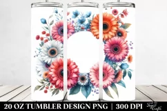 Vibrant Gerbera Frame Tumbler | 20 oz Tumbler Product Image 2