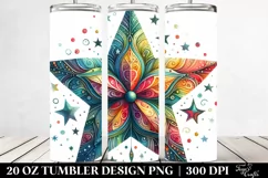Colorful Watercolor Star | 20 oz Tumbler Product Image 2