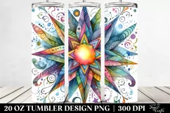 Colorful Watercolor Star | 20 oz Tumbler Product Image 2