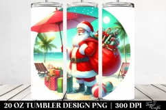 Simple Retro Christmas Gnomes 20 Oz Tumbler Product Image 2