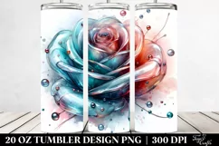 20 Oz Tumbler Sublimation | Glossy Rose Product Image 2