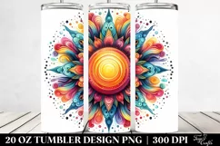 Colorful Sun Painting | 20 Oz Tumbler Product Image 2
