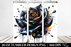 20 Oz Tumbler Sublimation | Shiny Glossy Rose Product Image 2