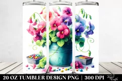 Colorful Sweet Pea Tumbler Product Image 2