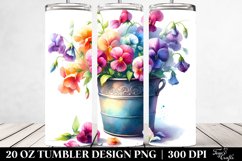 Colorful Sweet Pea Tumbler Product Image 2