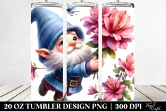 Cute Gnome Azalea | 20 oz Tumbler Product Image 2