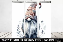 Washed Watercolor Boho Gnome | 20 oz Tumbler Product Image 2